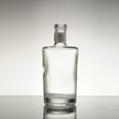 High Flint Glass Material 750ml Glass Bottle Clear Olive Oil Bottles Sealing Type Cork