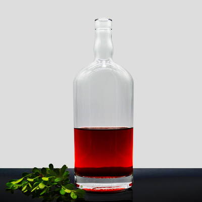 500ml 700ml 750ml Scrub Vodka Glass Bottle with Cork Made of High Flint Glass Material