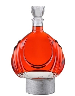 Brandy Bottles Custom Design Empty Liquor Bottle for 750ml Vodka Glass Bottle