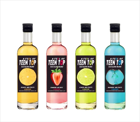 Super Flint Glass Collar Whiskey Tequila Vodka Bourbon Bottle 375ml 500ml 700ml 750ml