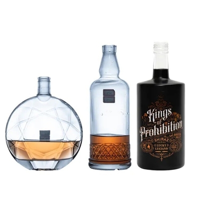 High Capacity Liquor/Spirits/XO/Brandy Glass Alcohol Bottle with Cap Super Flint Glass