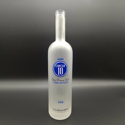 Engraving/Frost/Decal/Spray Glass Bottle 750ml/1000ml for Vodka Whisky Brandy Rum Gin