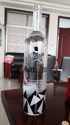 Engraving/Frost/Decal/Spray Glass Bottle 750ml/1000ml for Vodka Whisky Brandy Rum Gin