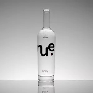 500ml 750ml 1000ml Super Flint Glass Bottle for Industrial Vodka Whisky Rum Gin Liquor