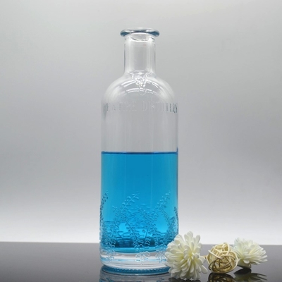 500ml 750ml Super Flint Glass White Spirits Liquor Bottle Perfect for Vodka Brandy Rum