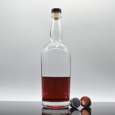 500ml 750ml Super Flint Glass White Spirits Liquor Bottle Perfect for Vodka Brandy Rum