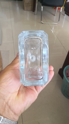 Crystal White Material Square Glass Bottle 500ml for Spirits Gin Rum Vodka Whiskey