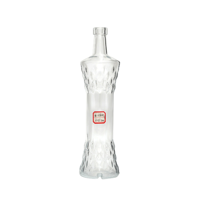 Industrial Beverage 750ml Liquor Wine Bottle with Seal Caps Made of Super Flint Glass