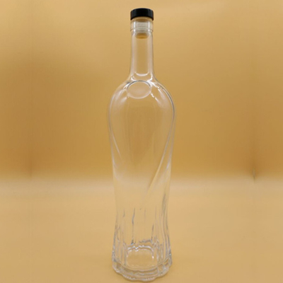 Decal Logo Customized 350ml 500ml 700ml 750ml 1000ml Glass Bottle for Rum Vodka Whisky Gin