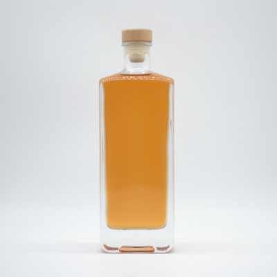 Customized Square Glass Liquor Bottle for Spirits Gin Tequila Vodka 750ml/700ml/500ml