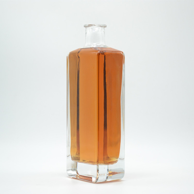 Customized Square Glass Liquor Bottle for Spirits Gin Tequila Vodka 750ml/700ml/500ml
