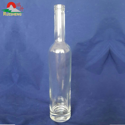 High Flint Glass Material 750ml Cylinder Shape Glass Wine Bottle for Liquor Alcohol