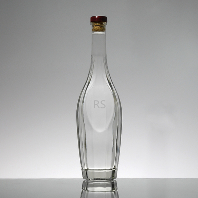375ml Cork Top Caps Plush Red Wine Glass Bottles Made Of Super Flint Glass For Benefit