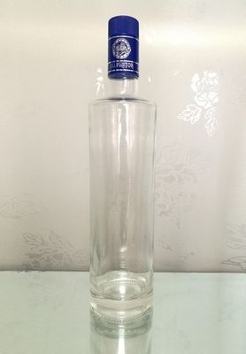 Super Flint Glass Vodka Spirit Glass Bottle with Guala Cap and Embossed Logo Product