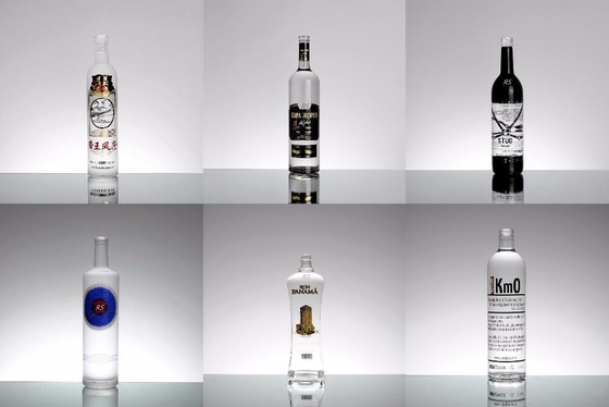 750ml Russian Guala Glass Bottles for Vodka Liqueur Made of Super Flint Glass Material