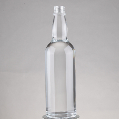Super Flint Glass Material 500ml 700ml 750ml Empty Rum Clear Liquor Bottle for Beverage
