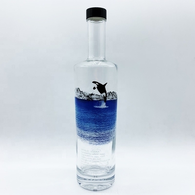 375ml 500ml 700ml 750ml Custom Decoration Vodka Bottle with Cork Caps from OEM/ODM