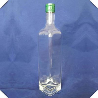 Hot Stamping Surface Handling Super Flint Top Grade Gin Vodka 750ml Square Glass Bottle FOB