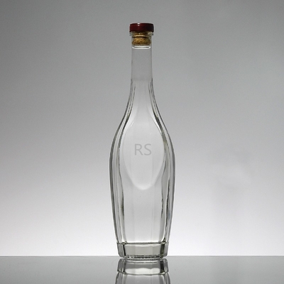 Tall Thin Liquor Glass Bottle For Whiskey/Brandy/Vodka Sealed With Twist-off Cap
