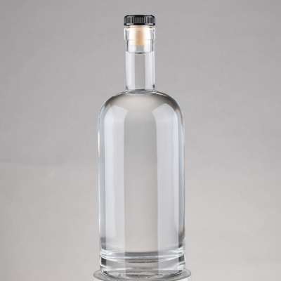 Flint Vodka Whisky Cork Cap 750ml Glass Whisky Bottle with Cork Base Material Glass