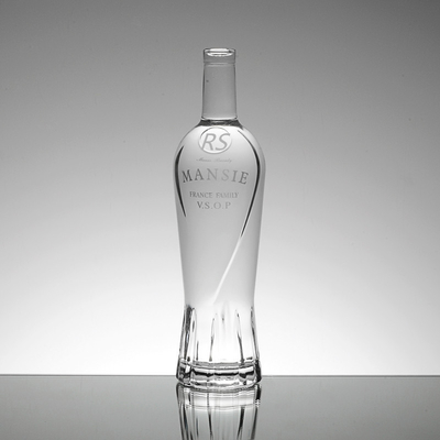 Flint Vodka Whisky Cork Cap 750ml Glass Whisky Bottle with Cork Base Material Glass