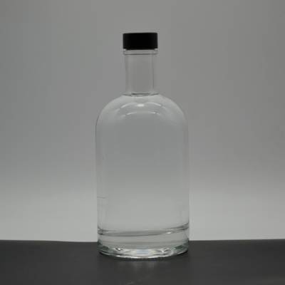 375ml 200ml 100ml Bottle Glass Gin Whisky Wine Vodka Spirit Glass Bottle with Cork