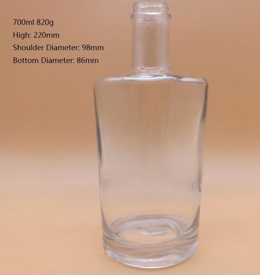Super Flint Glass Material 750ml Screw Cap Gin Glass Bottle for Liquor Manufacture