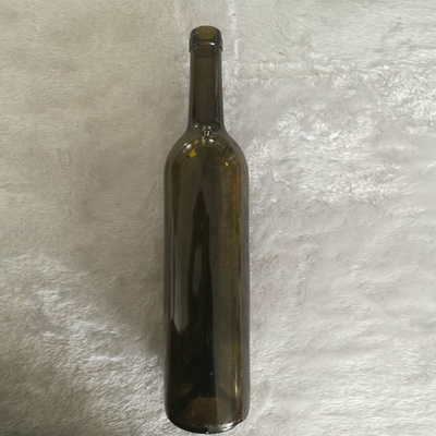 Raw Color Glass Material Antique Wine Bottle Frost Deep Process and TT Payment Term