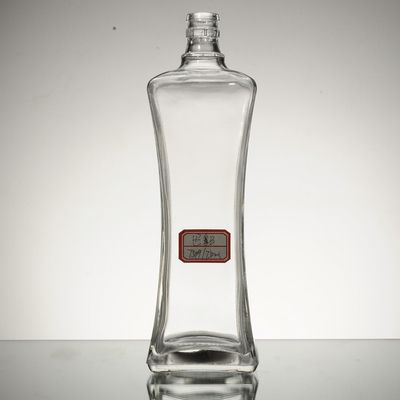 500ml Frost Surface Handling Butterfly Shape Whiskey Glass Bottle for Vodka Packaging