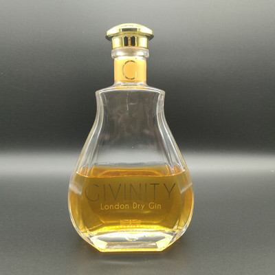 750ml Clear Empty Super Flint Liquor Bottles with Customized Weight/Height