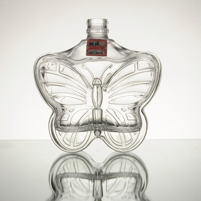 Square Custom Design Animal Shaped 500ml 750ml Glass Bottle for Brandy Whisky Vodka