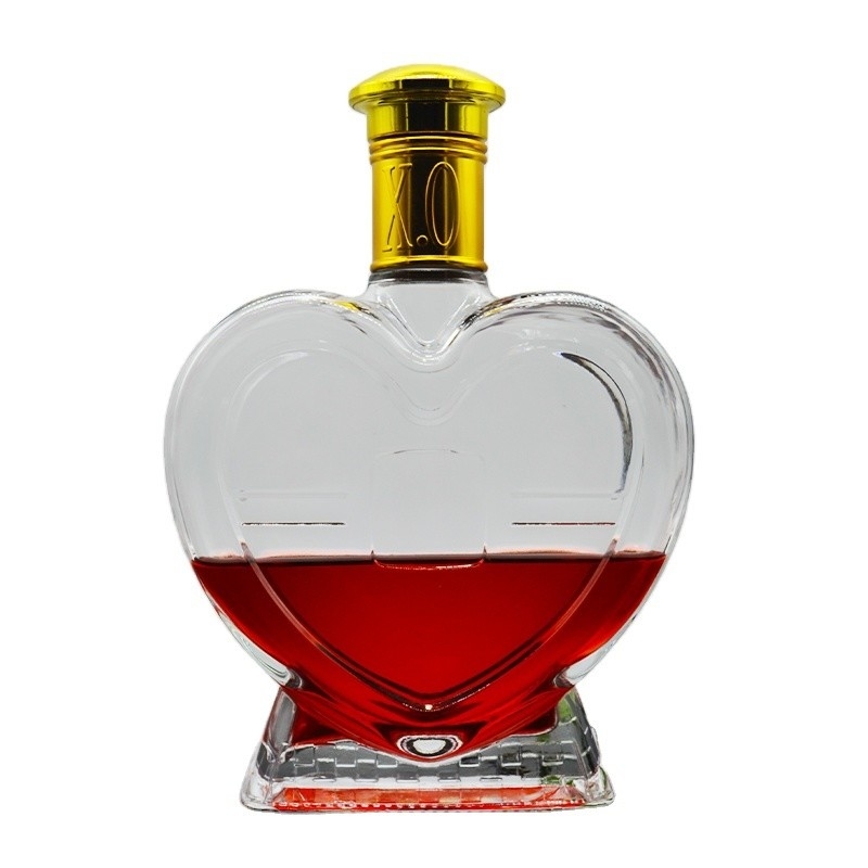 375ml 500ml 700ml Extra Flint Glass Bottles for Liquor Spirits Brandy Rum Tequila Brands