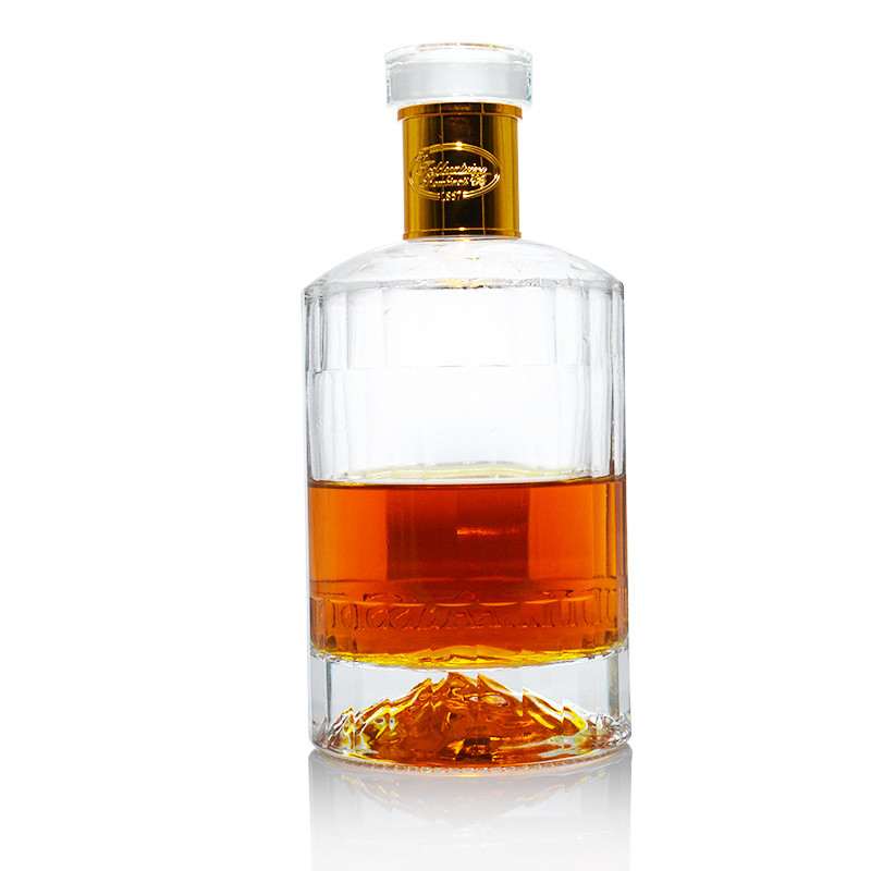 500ml 700ml 75cl Super Flint Whiskey Glass Bottle with Crystal White Material at CIF
