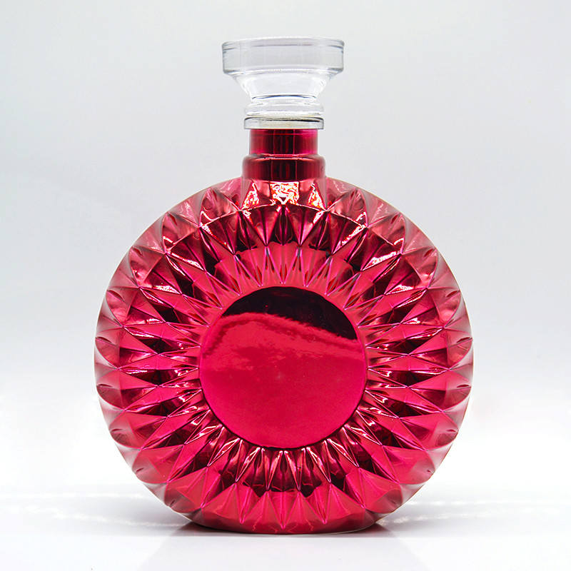 Super Flint Glass Bottle for Brandy High Transparent Cork Sealing Type Direct
