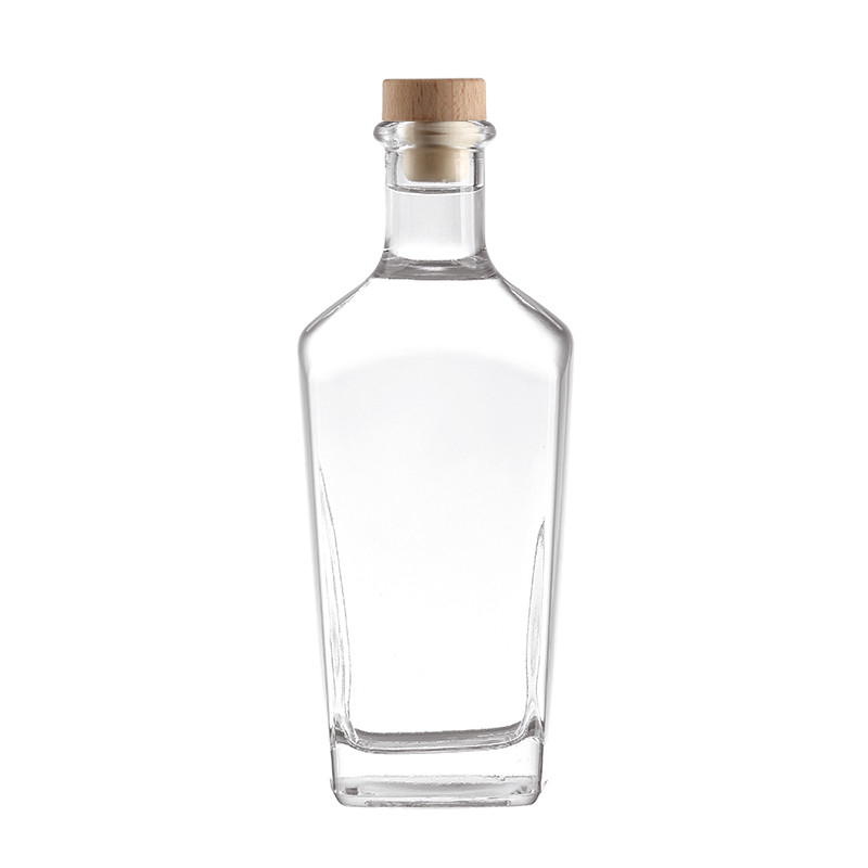 Screw Cap/Cork Sealing Type 750ml Glass Liquor Bottle with Hot Stamping Surface Handling