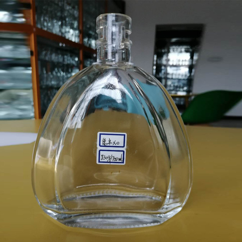 OEM Logo Decal Stocked 1000ml 750ml 500ml Liquor Bottles Vodka Glass Bottle with Cork Top Lid
