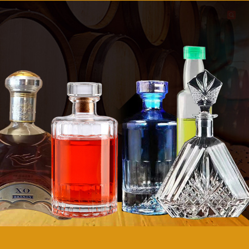 Glass Bottles 500ml 750ml Clear Empty Gin Wine Whiskey Brandy Vodka with SGS Certificate