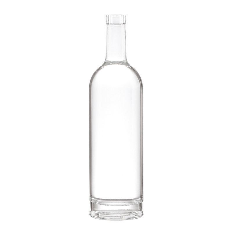 Hot Stamping 2 Liter Glass Bottle for Customized Shape Juice Spirit Beverage Alcohol Vodka Gin Blue Wine