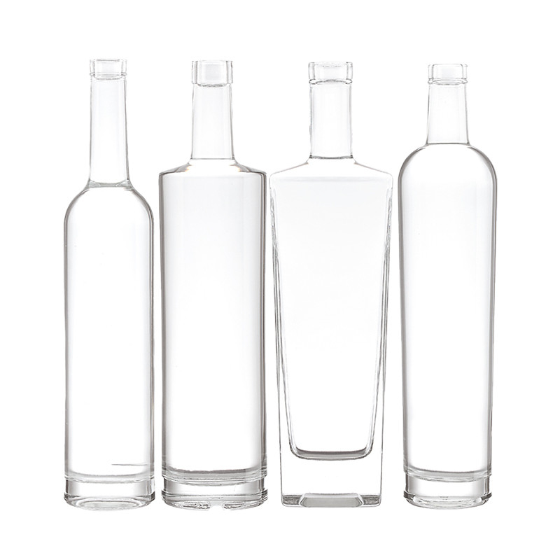 Decal Surface Handling 500ml Glass Bottle for Vodka Brandy Whiskey Vodka Gin 750ml