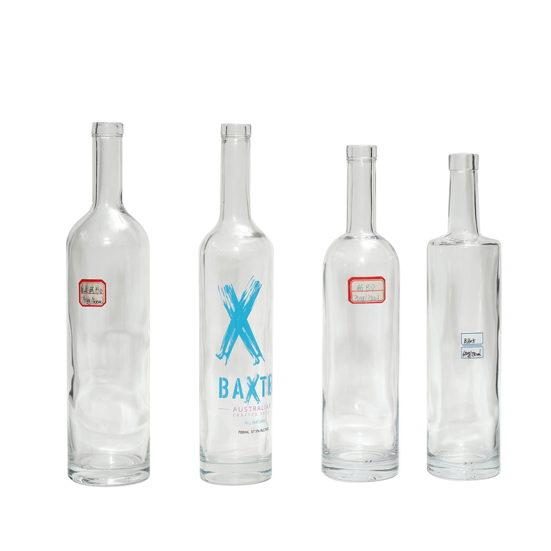 500ml Empty Vodka Spirit Liquor Blue Spray Bottle for Beverage Packaging Solution