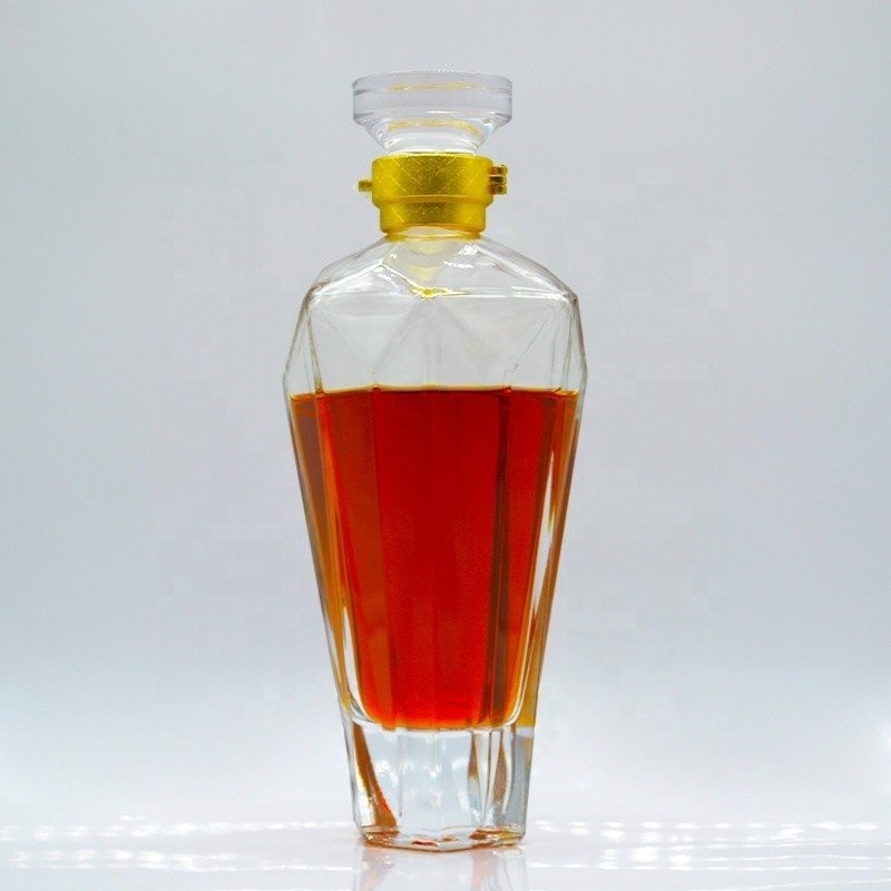 Custom Empty Liquor Bottle 1L Vodka Glass Bottle with Unique Design Express Shipping