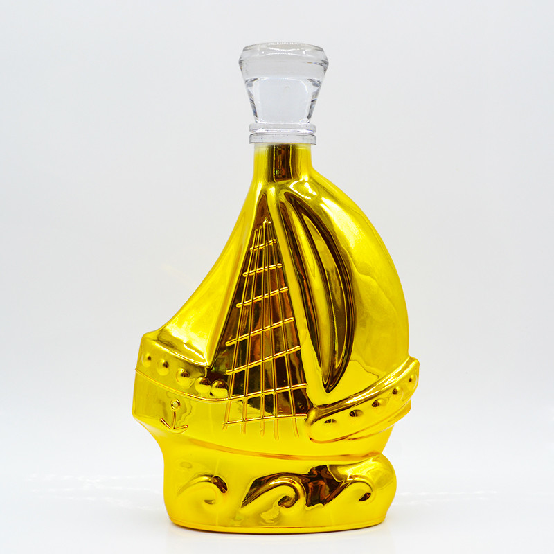 Decal Surface Handling Super Flint Glass Material Empty 750ml Vodka Bottle for Spirits
