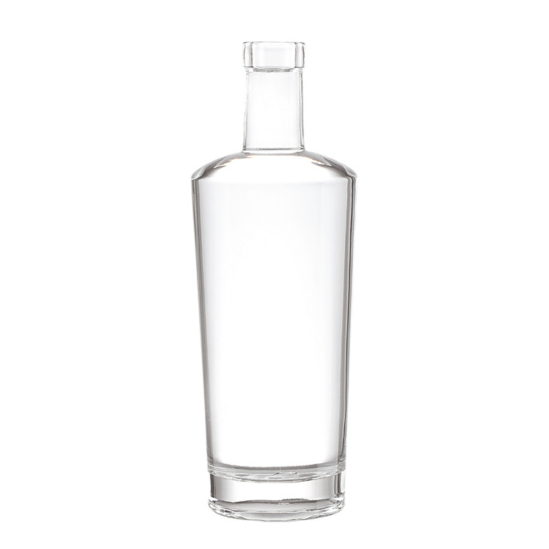 Super Flint Glass Vodka Bottle With Cork for Tea Customized Printing and Packaging