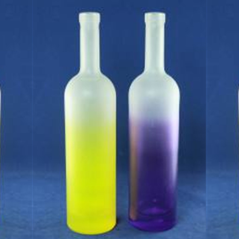 Sealing Type CROWN CAP Super Flint Wine Glass Bottle in Crystal White Material