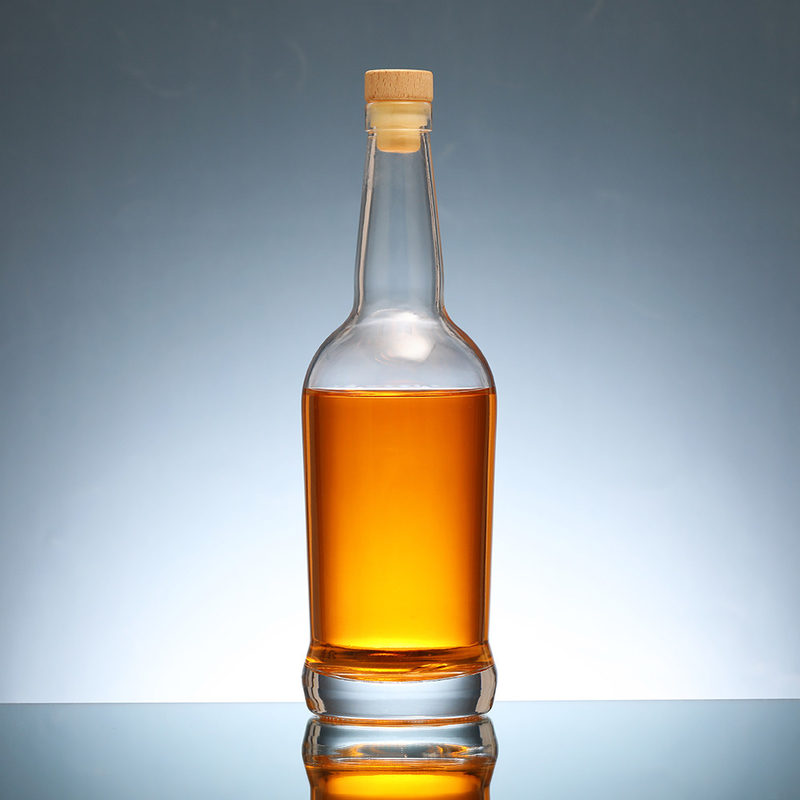 Customized Color Spray Vodka Glass Bottle 750ml with Super Flint Glass Material