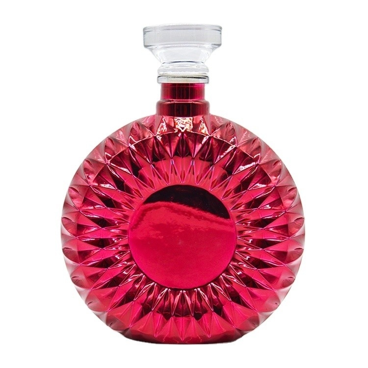 Super Flint 500ml 700ml 750ml Brandy Liquor Glass Wine Bottles with and Fashion Design