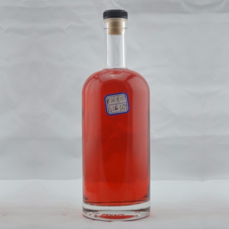 Guala Cap Sealing Type 500ml 700ml 750ml 1000ml Liquor Glass Bottle for Spirits