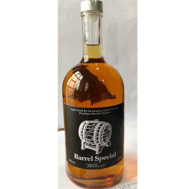 Screw Cap Bottle Lids 700ml Whiskey Clear Empty Glass Bottles for Wine OEM/ODM Welcome
